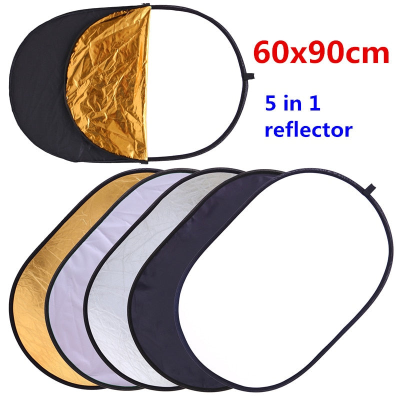 60x90cm 24''x35'' 5 in 1 Collapsible Light Reflector