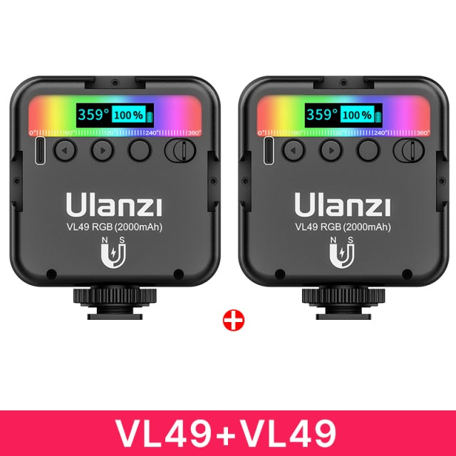 Ulanzi VL49 RGB Rechargable Mini LED Camera Light